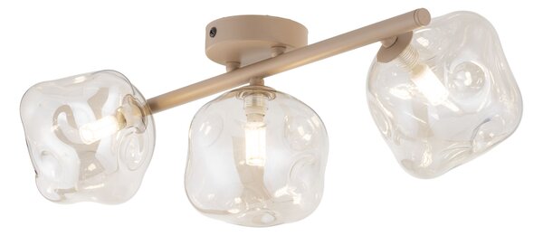 TK Lighting Béžové stropní svítidlo Lava pro žárovku 3x G9 TK11105