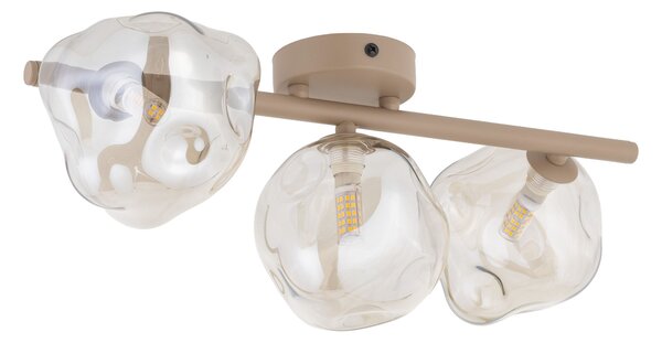 TK Lighting Béžové stropní svítidlo Lava pro žárovku 3x G9 TK11105