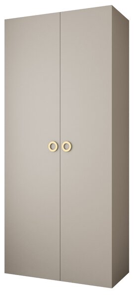 Šatní skříň 110 cm Carmela 40-1 (kašmír + zlatá). Akce -20%. 1126508