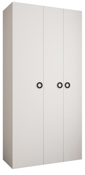 Šatní skříň 120 cm Carmela 40-1 (bílá + černá)