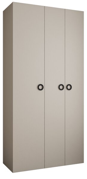 Šatní skříň 120 cm Carmela 40-1 (kašmír + černá)