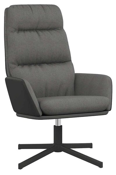 Relaxační křeslo světle šedé textil 341148