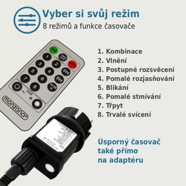 LED světelný strom třešňový květ 180 cm – studená bílá