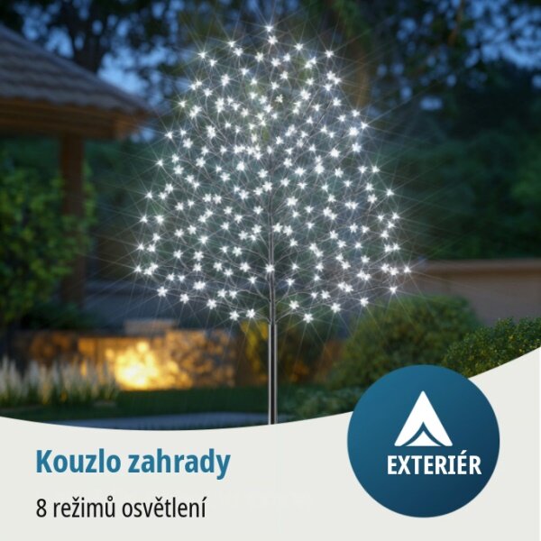 LED světelný strom třešňový květ 180 cm – studená bílá