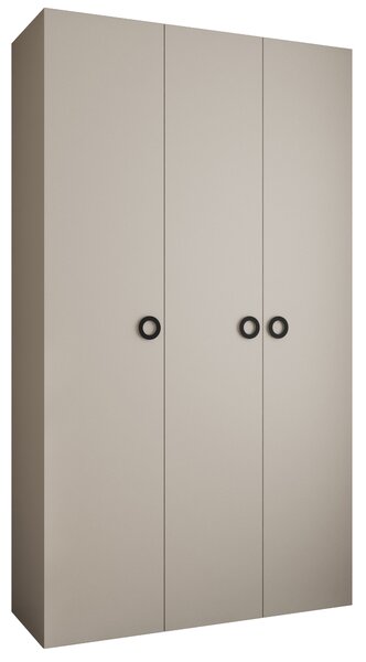 Šatní skříň 140 cm Carmela 40-1 (kašmír + černá)