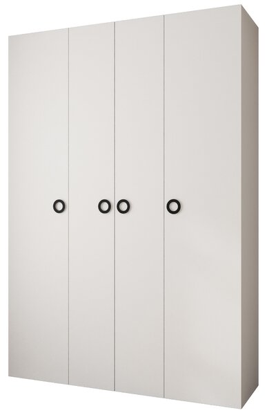 Šatní skříň 170 cm Carmela 40-1 (bílá + černá)