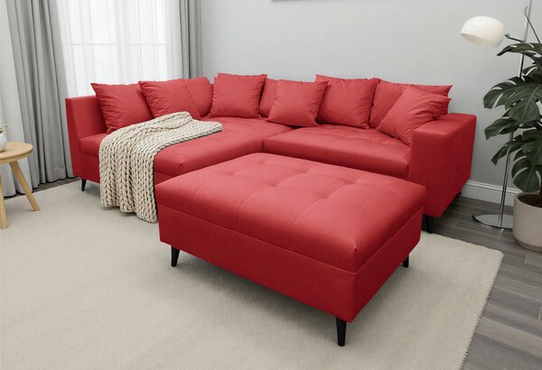 ROHOVÁ SEDAČKA, textil, červená MID.YOU - Sedací soupravy, Online Only