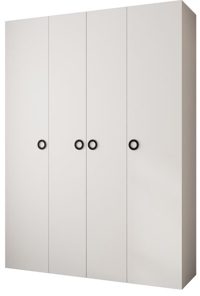 Šatní skříň 180 cm Carmela 40-1 (bílá + černá)