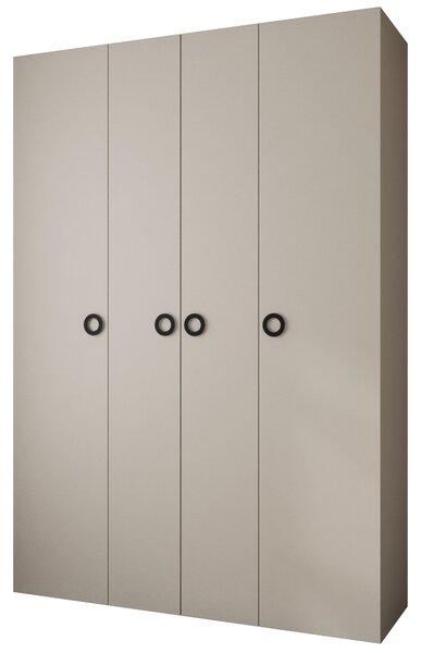 Šatní skříň 170 cm Carmela 40-1 (kašmír + černá)