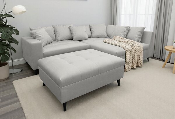 ROHOVÁ SEDAČKA, textil, šedá MID.YOU - Sedací soupravy, Online Only