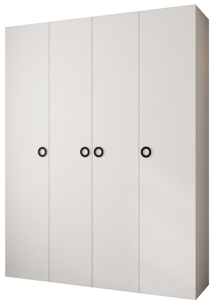 Šatní skříň 190 cm Carmela 40-1 (bílá + černá)