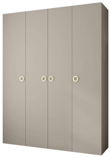 Šatní skříň 190 cm Carmela 40-1 (kašmír + zlatá). Akce -20%. 1126540