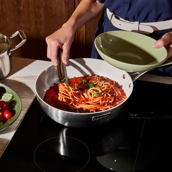 Elmich Nepřilnavá nerezová Wok pánev Tria Ceramic s keramickým povrchem Ø 30 cm