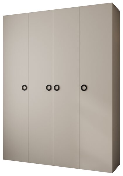 Šatní skříň 190 cm Carmela 40-1 (kašmír + černá)