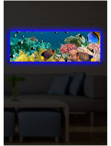 Podsvícený obraz Wallity Sea, 90 x 30 cm