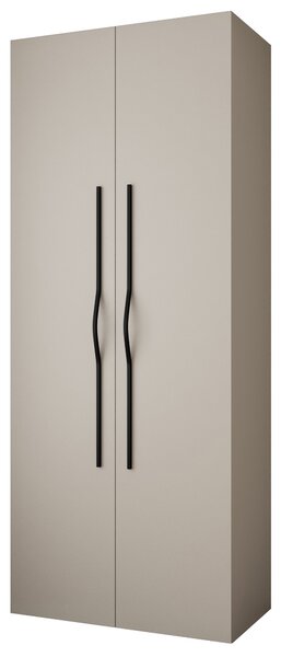 Šatní skříň 100 cm Carmela 40-2 (kašmír + černá)