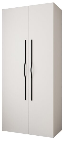 Šatní skříň 110 cm Carmela 40-2 (bílá + černá)
