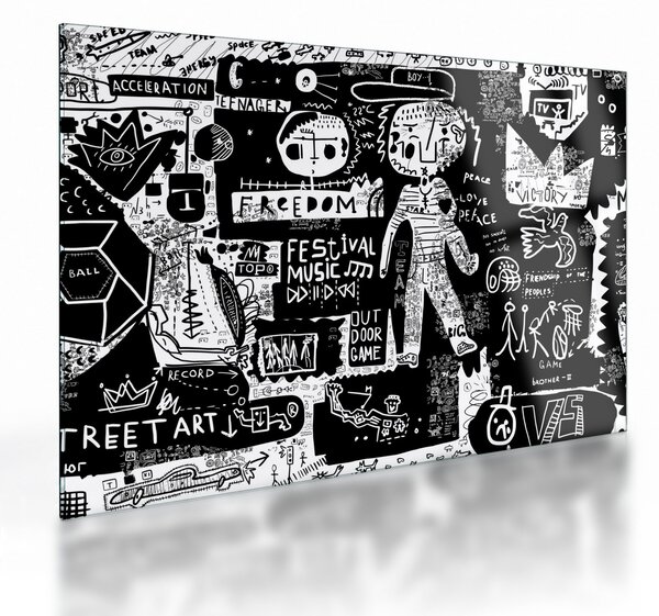 Skleněný obraz - Graffiti (70x50 cm)