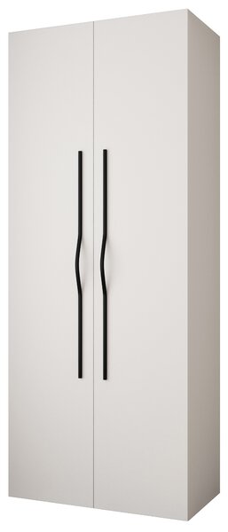 Šatní skříň 100 cm Carmela 40-2 (bílá + černá)