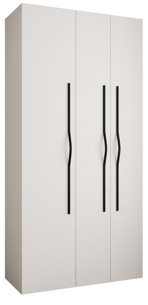 Šatní skříň 120 cm Carmela 40-2 (bílá + černá)