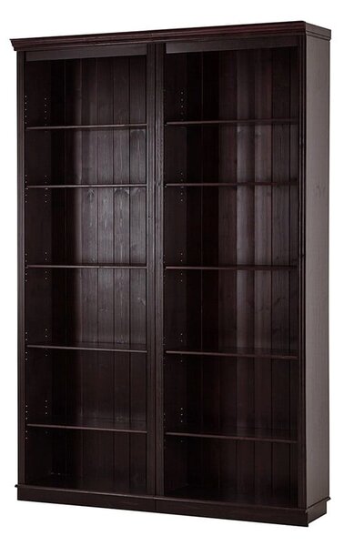 Hnědá knihovna z borovicového dřeva 148x223 cm Anita – Støraa
