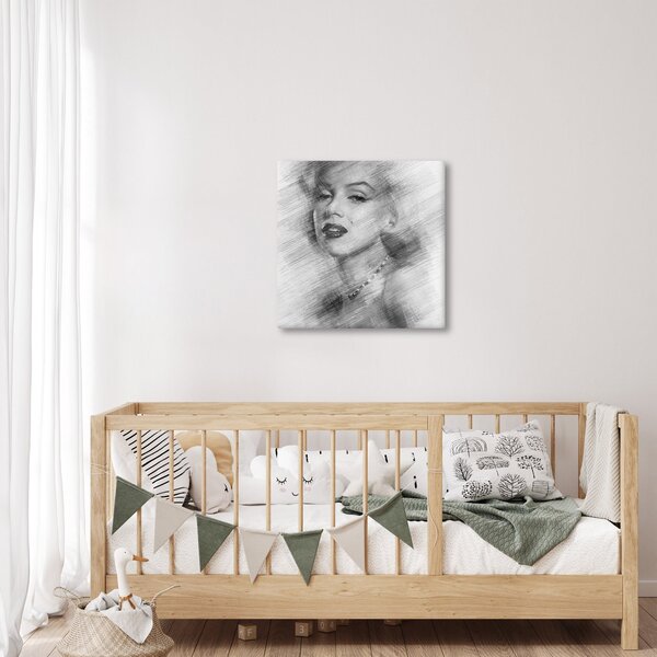 Obraz - Portrén Merilyn Monroe (30x30 cm)