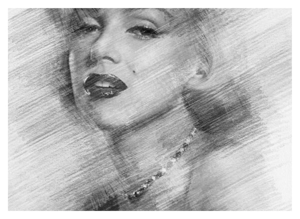 Obraz - Portrén Merilyn Monroe (70x50 cm)