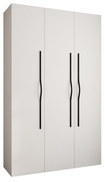 Šatní skříň 150 cm Carmela 40-2 (bílá + černá)