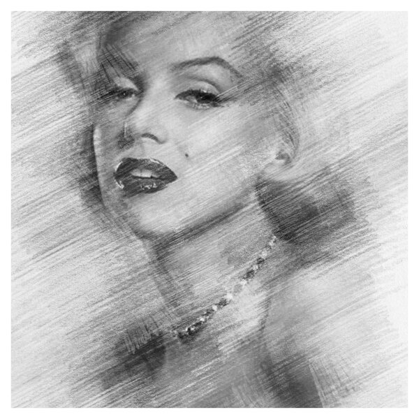 Obraz - Portrén Merilyn Monroe (30x30 cm)