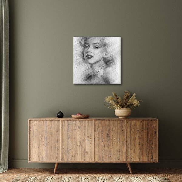 Obraz - Portrén Merilyn Monroe (30x30 cm)