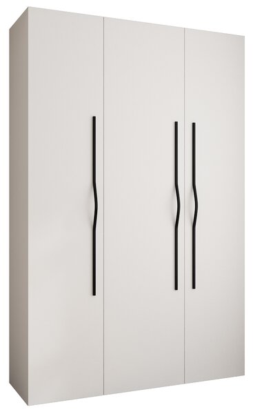 Šatní skříň 160 cm Carmela 40-2 (bílá + černá)