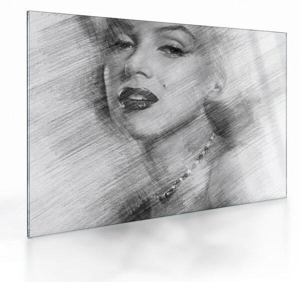 Skleněný obraz - Portrén Merilyn Monroe (70x50 cm)