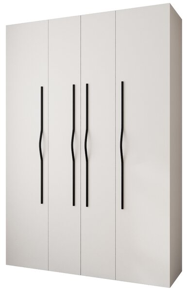 Šatní skříň 170 cm Carmela 40-2 (bílá + černá)