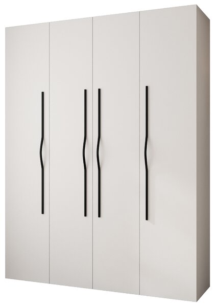Šatní skříň 180 cm Carmela 40-2 (bílá + černá)