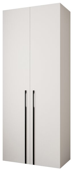 Šatní skříň 100 cm Carmela 40-3 (bílá + černá)