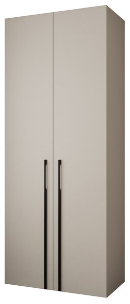Šatní skříň 100 cm Carmela 40-3 (kašmír + černá)