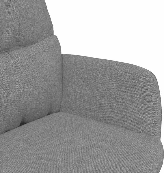 Relaxační křeslo tmavě šedé textil 341177