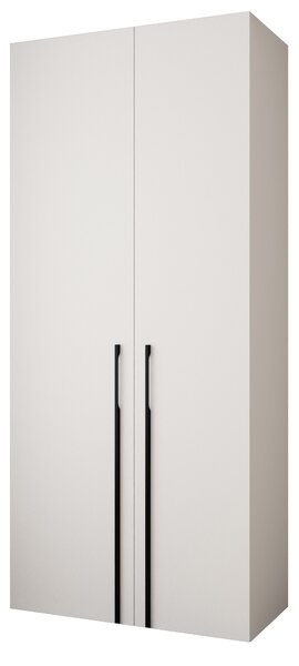 Šatní skříň 110 cm Carmela 50-3 (bílá + černá)