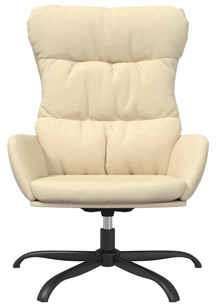 Relaxační křeslo krémové textil 341178