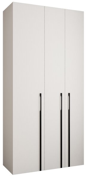 Šatní skříň 120 cm Carmela 40-3 (bílá + černá)