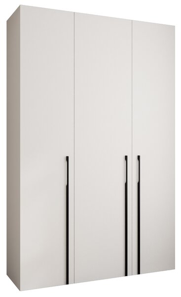 Šatní skříň 160 cm Carmela 40-3 (bílá + černá)