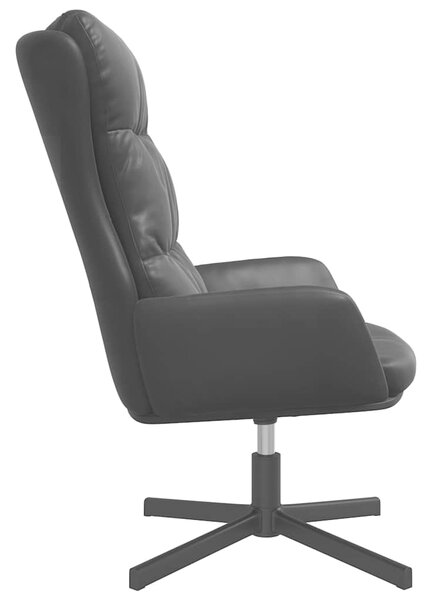 Relaxační křeslo černé umělá kůže 341187