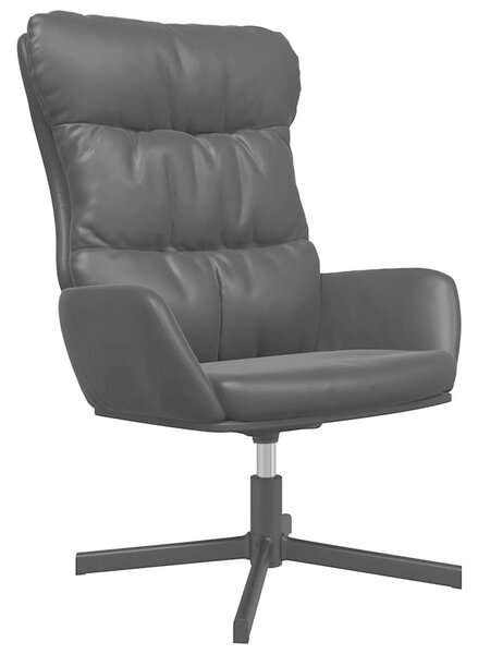 Relaxační křeslo černé umělá kůže 341187