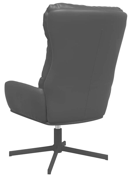 Relaxační křeslo černé umělá kůže 341187