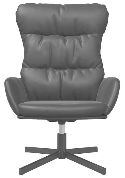 Relaxační křeslo černé umělá kůže 341187