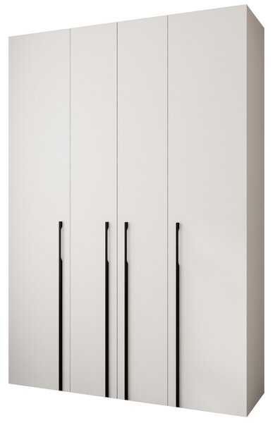 Šatní skříň 170 cm Carmela 40-3 (bílá + černá)