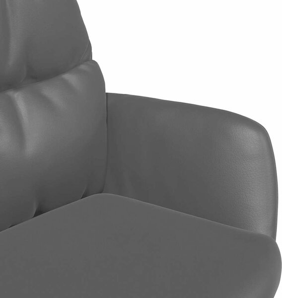 Relaxační křeslo černé umělá kůže 341187