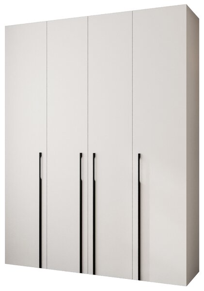 Šatní skříň 190 cm Carmela 50-3 (bílá + černá)