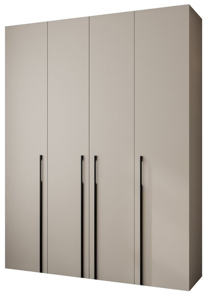 Šatní skříň 190 cm Carmela 40-3 (kašmír + černá)