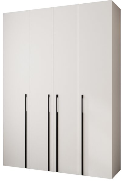 Šatní skříň 180 cm Carmela 40-3 (bílá + černá)